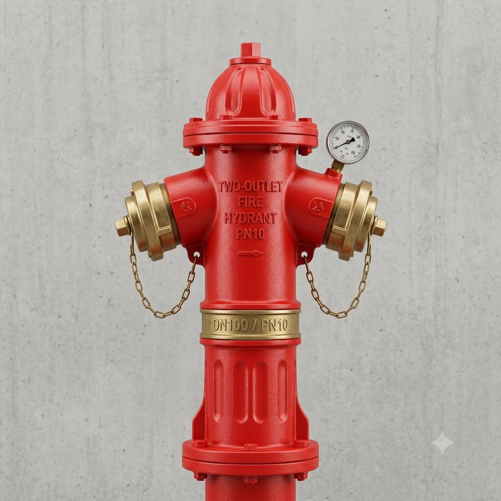 Two-Outlet Fire Hydrant PN10- hutech global